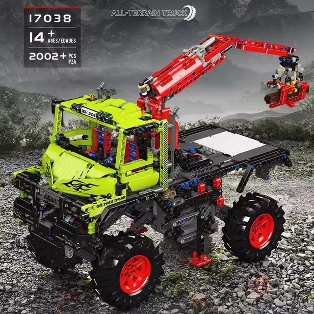 barweer Unimog Geländewagen mit Motor, Klemmbausteine, 2002 Teile, ab 14 Jahren - Bild 1