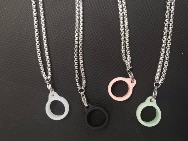 Halskette Metall, schwarz, Unisex - Bild 1