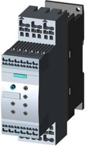Siemens Sanftstarter 3RW4028-2BB15 in Grau, Motorleistung 18.5kW bei 400V, Nennstrom 38A - Bild 1