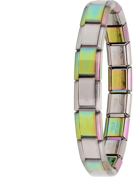 Hapiship Charm-Armband Edelstahl, 17,5 cm, grau, Damen - Bild 1
