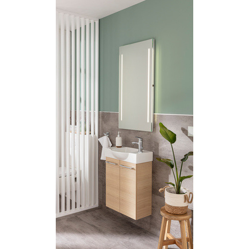 Fackelmann Spiegelelement AL 55 LED beleuchtet grau B/H/T: 55 x 100 x 3,6 cm - Bild 4