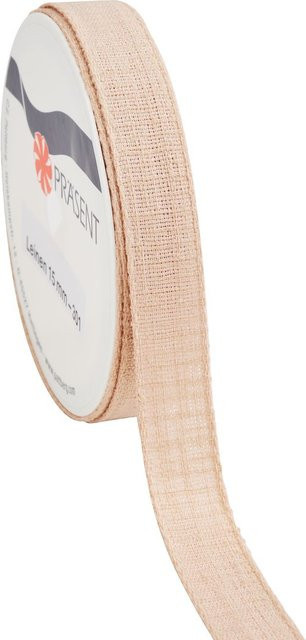 Rustikales Leinenband in Beige für Hochzeiten und Geburtstage - Bild 1