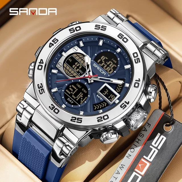 SANDA Chronograph, Dual Display, Herren - Bild 1
