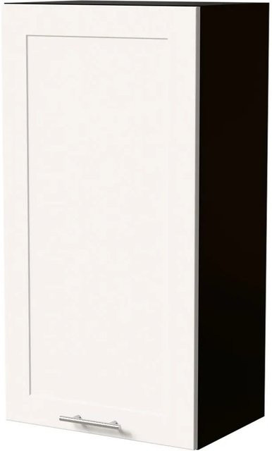 Feldmann-Wohnen Hängeschrank Oslo Küchenschrank Schwarz Weiß Matt B/T/H: 50 x 32,5 x 96 cm - Bild 1