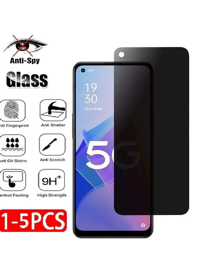 Anti-Spion Sichtschutz aus gehärtetem Glas für Oppo A7 A8 A11 A15 A35 A15S F15 A7X K1 K5 K7 Ax5S R17 Pro Reno - Bild 7