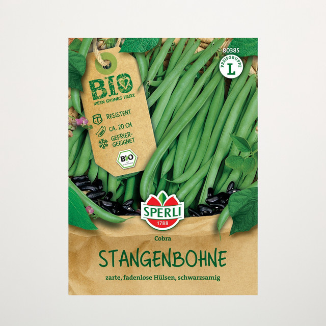 Sperli Stangenbohnen Cobra Bio Gemüsesamen - Bild 1