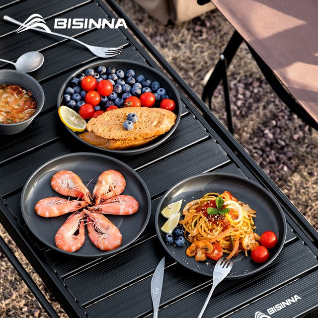 BISINNA Camping-Teller aus Aluminiumlegierung für Outdoor und Picknick - Bild 1
