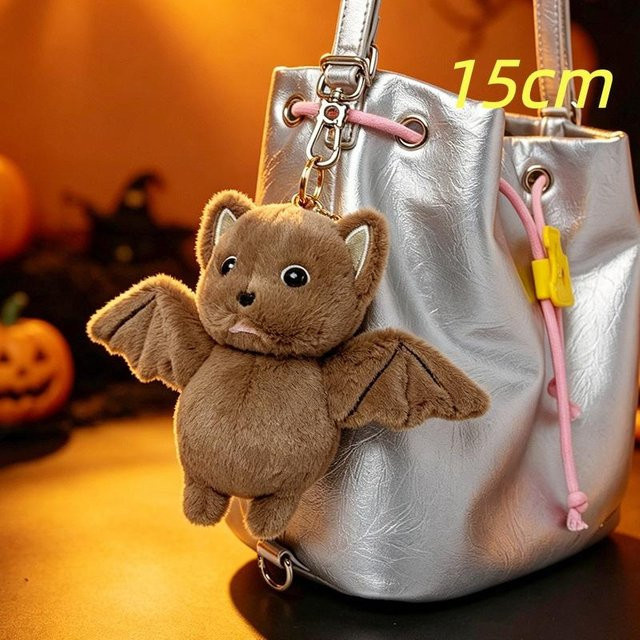 Yiran toy Halloween Geist Fledermaus Plüschtier, Weiß, Grau, Braun - Bild 1