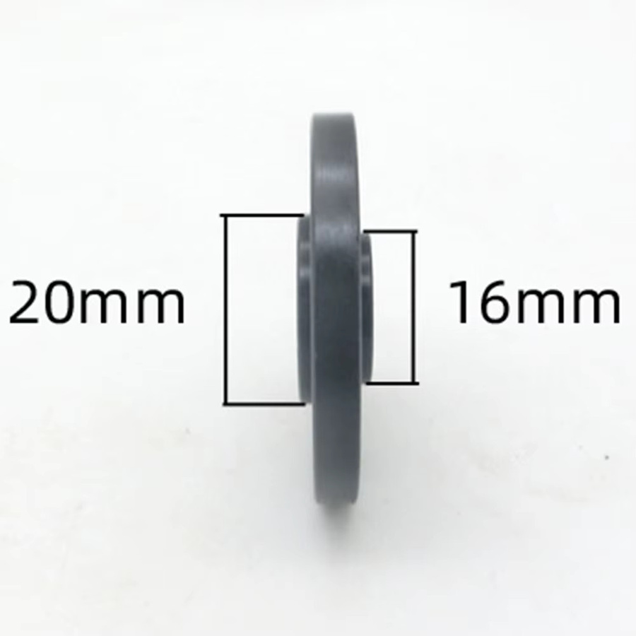 Vibratite 2er-Set Druckplatten für Winkelschleifer Typ 125 und Typ 100, Flanschmutter für 16mm und 20mm Trennscheiben, Schwarz - Bild 2