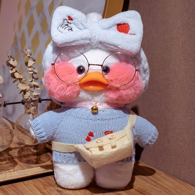 Bai Fen Bai Toys Lalafanfan mimi Ente Plüschtier gelbe 30cm - Bild 1