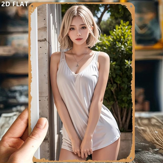 CIFBUY Retro Koreanisches Metallschild Aluminium Vintage Poster Wanddekoration für Zuhause Café und Bar - Bild 1