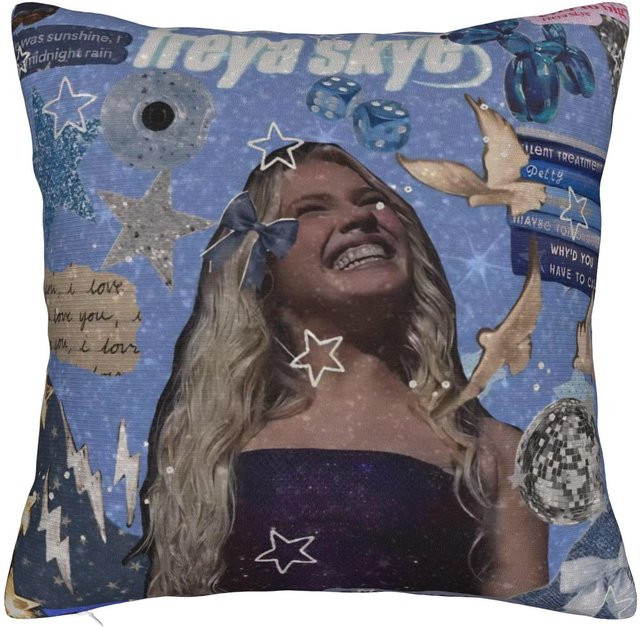 JMG Clothing Freya Skye Stars Align Tour 2026 Kissenbezug, Blau, B/H: 30 x 30 cm - Bild 1