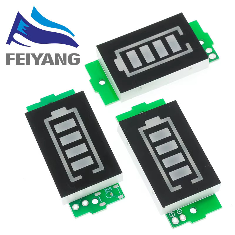 SAMIROB Lithium-Batterie-Kapazitätsanzeigemodul für 1S bis 4S, 3,7 V bis 4,2 V, blaues Display für Li-Ion Elektrofahrzeug-Batterien - Bild 4