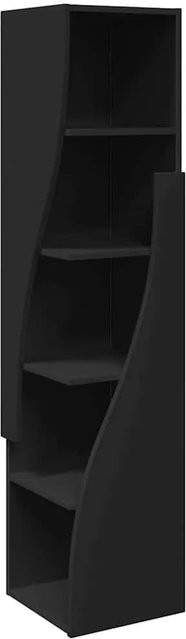 vidaXL Eckschrank Schwarz aus Holzwerkstoff B/T/H: 32 x 32 x 140 cm - Bild 1