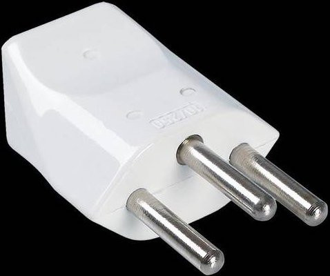 Bachmann Netzstecker Schweiz 250V Weiß IP20 - Bild 1