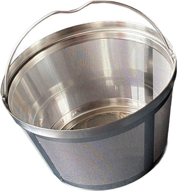 Scorpio Kaffeefilterkorb aus 304 Edelstahl in Silber mit feinem Maschengewebe, rund und XL - Bild 1