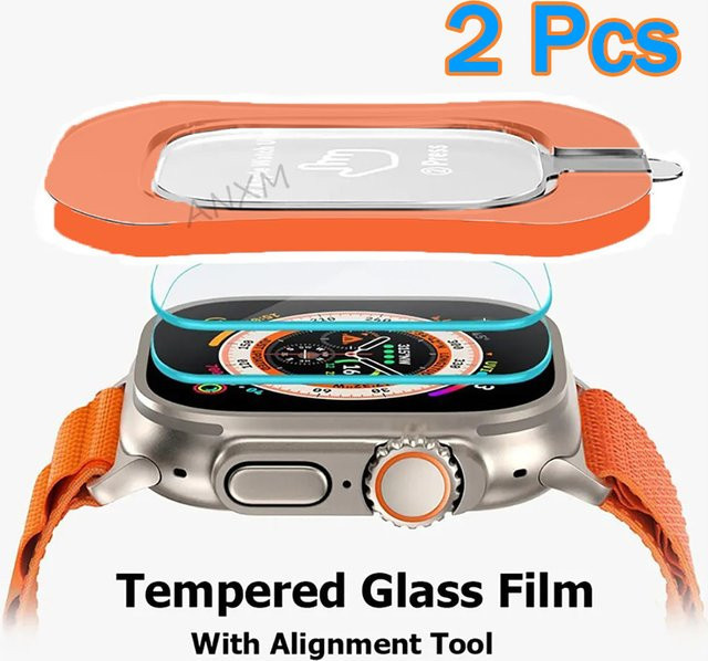Apple Uhrenzubehör Displayschutz Glas, Apple Watch Ultra 2 49mm, 2 Stück - Bild 1