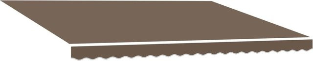 vidaXL Markisenersatzstoff aus Polyester in Taupe, Breite: 450 cm, Tiefe: 300 cm - Bild 1