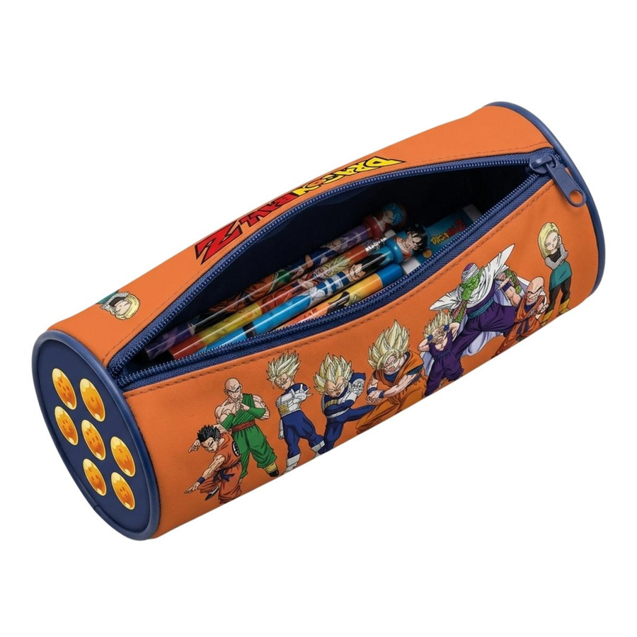 Dragon Ball Z Helden & Schurken Federmäppchen mit Reißverschluss in Blau/Orange - Bild 2