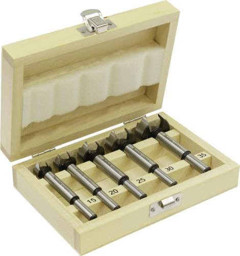 Makita Forstnerbohrer-Set D-47363 mit 5 Stück in den Größen 15 mm, 20 mm, 25 mm, 30 mm und 35 mm - Bild 1
