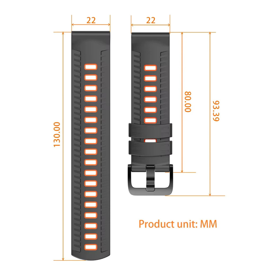 Zeblaze Smartwatch-Silikonarmband, 22 mm, Unisex - Bild 3