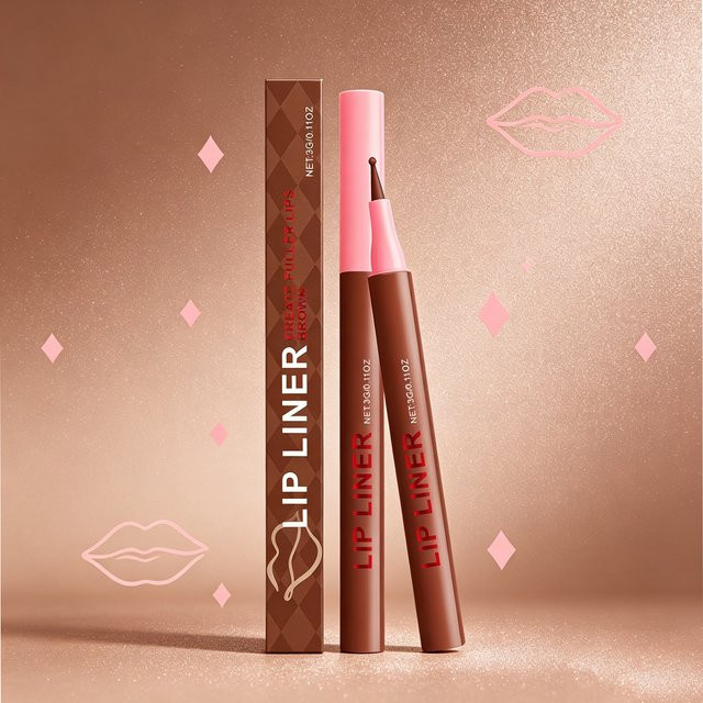 AMZ Lipliner, Braun, Wasserfest, 3g - Bild 1
