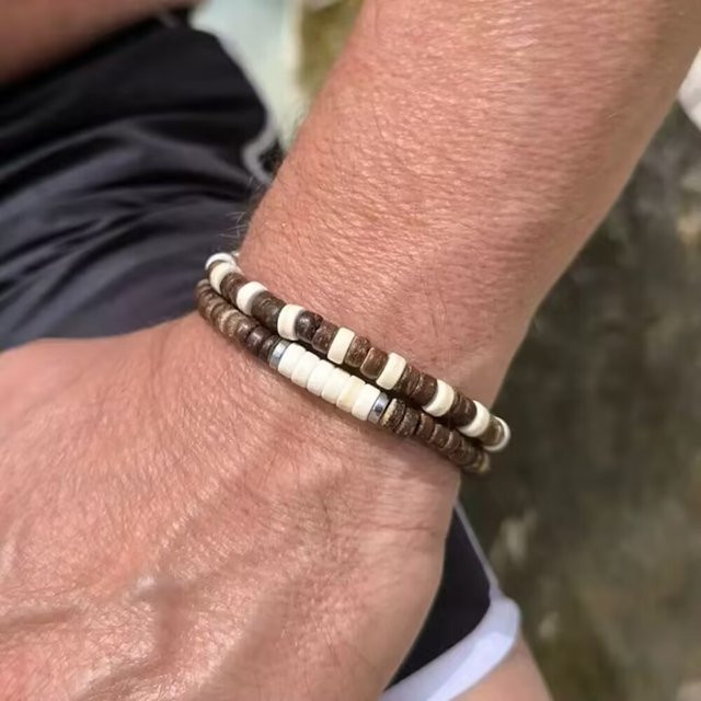 INGX Armband Set, Holz, Perle, Bunt, Unisex - Bild 1