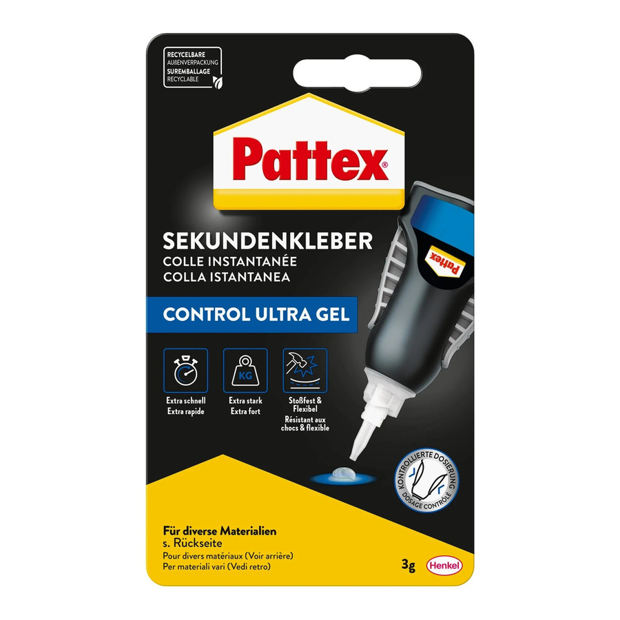 Pattex Sekundenkleber Ultra Gel Matic transparent 3g - Bild 2