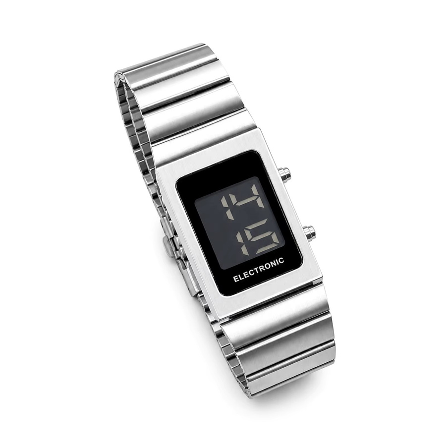 BENLYDESIGN Digitaluhr, Edelstahl, Schwarz, Herren, Vintage - Bild 1