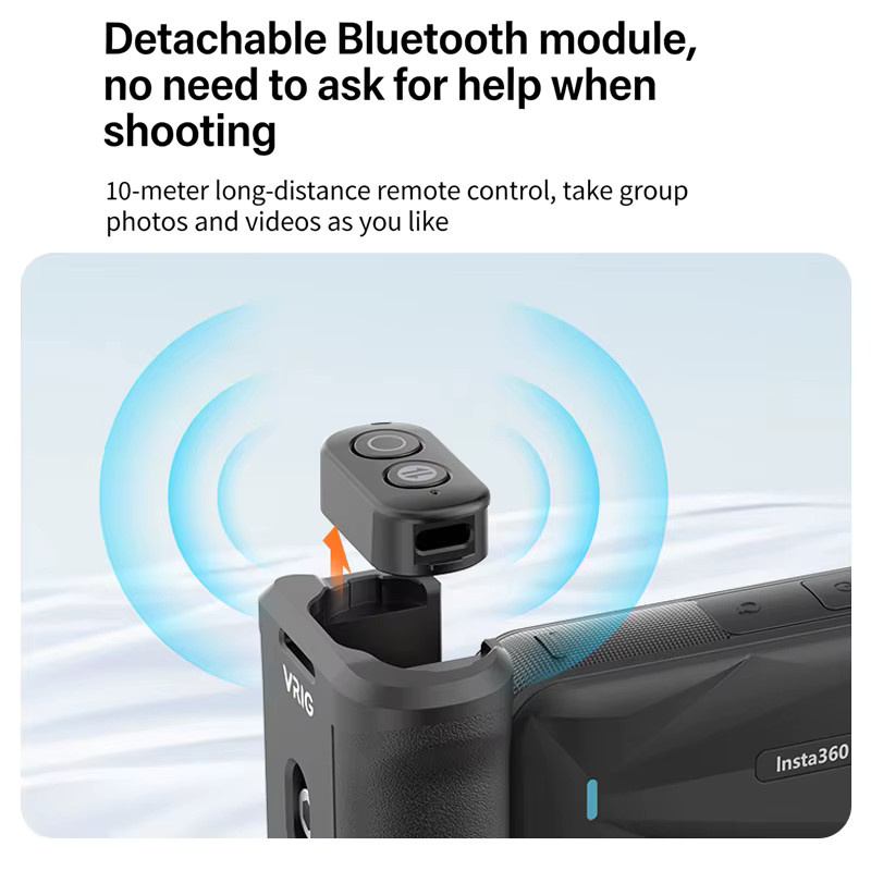 Insta360 Fotografie-Zubehörset für X4 Air X5 Action Camera in Schwarz mit Fotografie-Griff Objektivschutzabdeckung und Aufbewahrungstasche - Bild 3