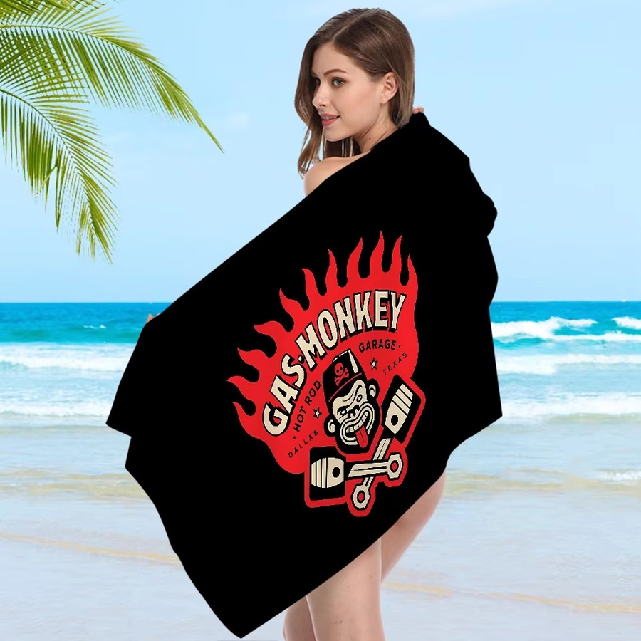 Gas Monkey Garage Badetuch aus Mikrofaser weich und wasserabsorbierend für Kinder - Bild 5