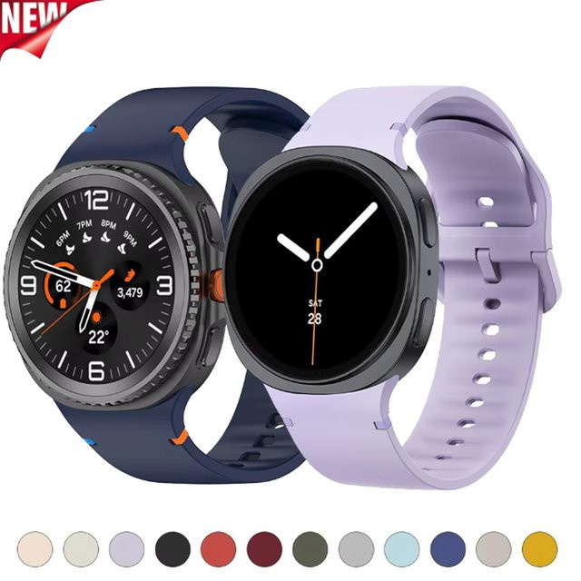 CAOWTAN Uhrenarmband Silikon, Schwarz, Unisex - Bild 1
