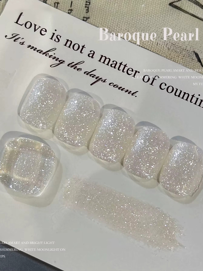 SHAKA Gel-Nagellack, Weiß, Schimmernd - Bild 3