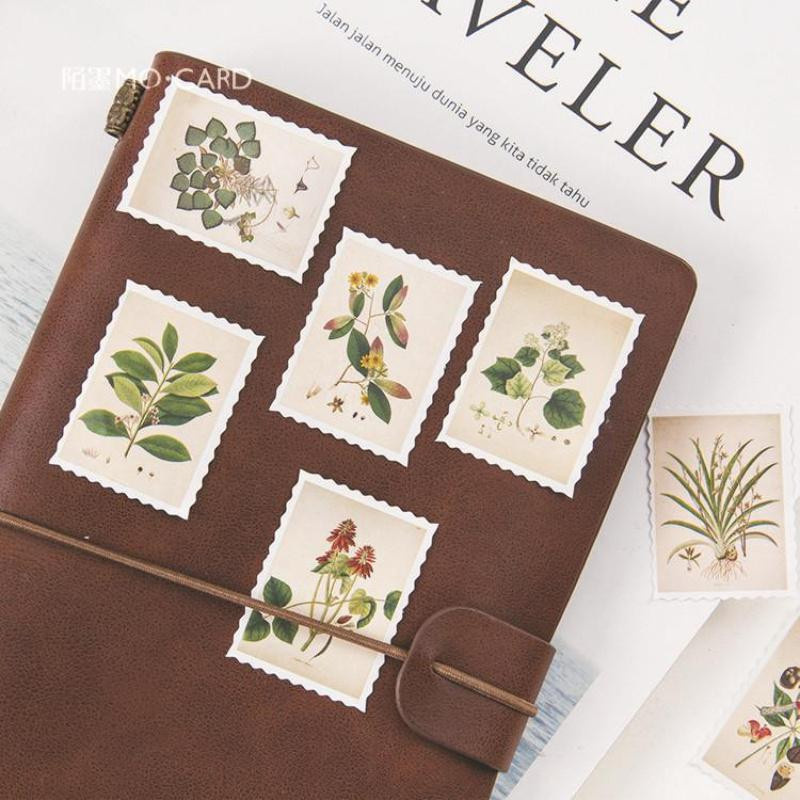Dekorative Pflanzensammlung aus PET als haftklebende Aufkleber für dein DIY Tagebuch und Boxverpackungen in Multicolor - Bild 2