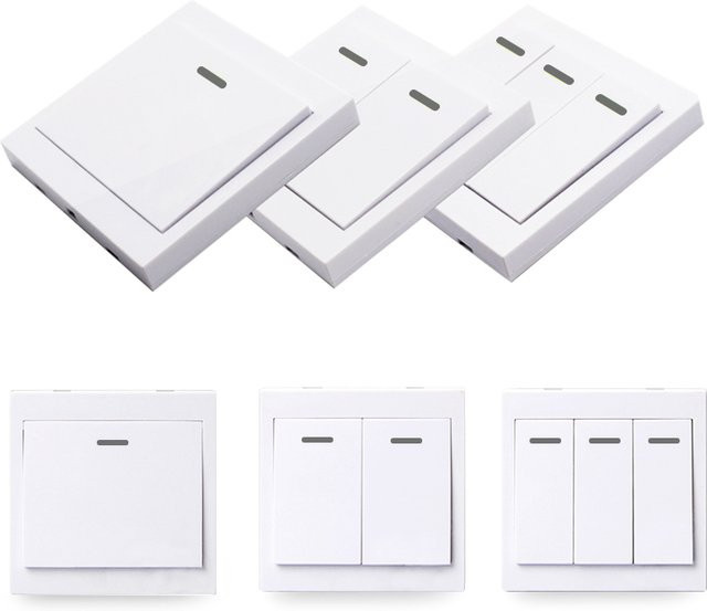 Scimagic-RC Universal-Funkfernbedienung Wandpanel RF-Sender in Weiß für EWelink Tuya Zigbee Smart Home 433 MHz - Bild 1