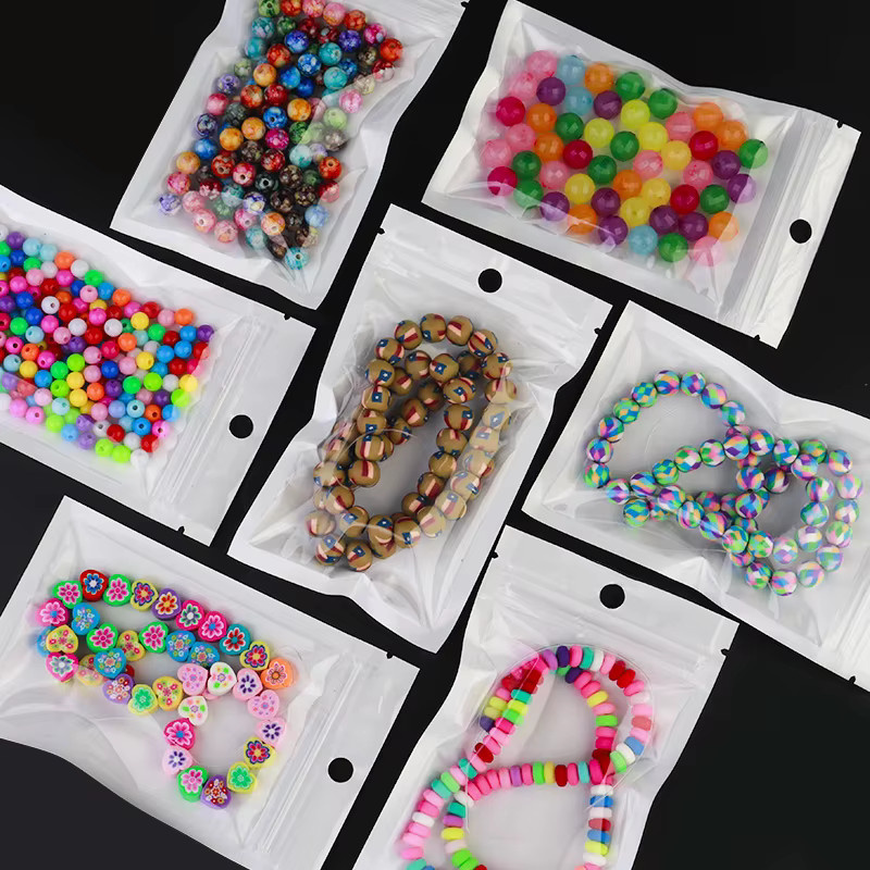 Transparente Kunststoff-Druckverschlussbeutel von Filluck in Weiß zur Aufbewahrung von Schmuck und Kleinteilen - Bild 4