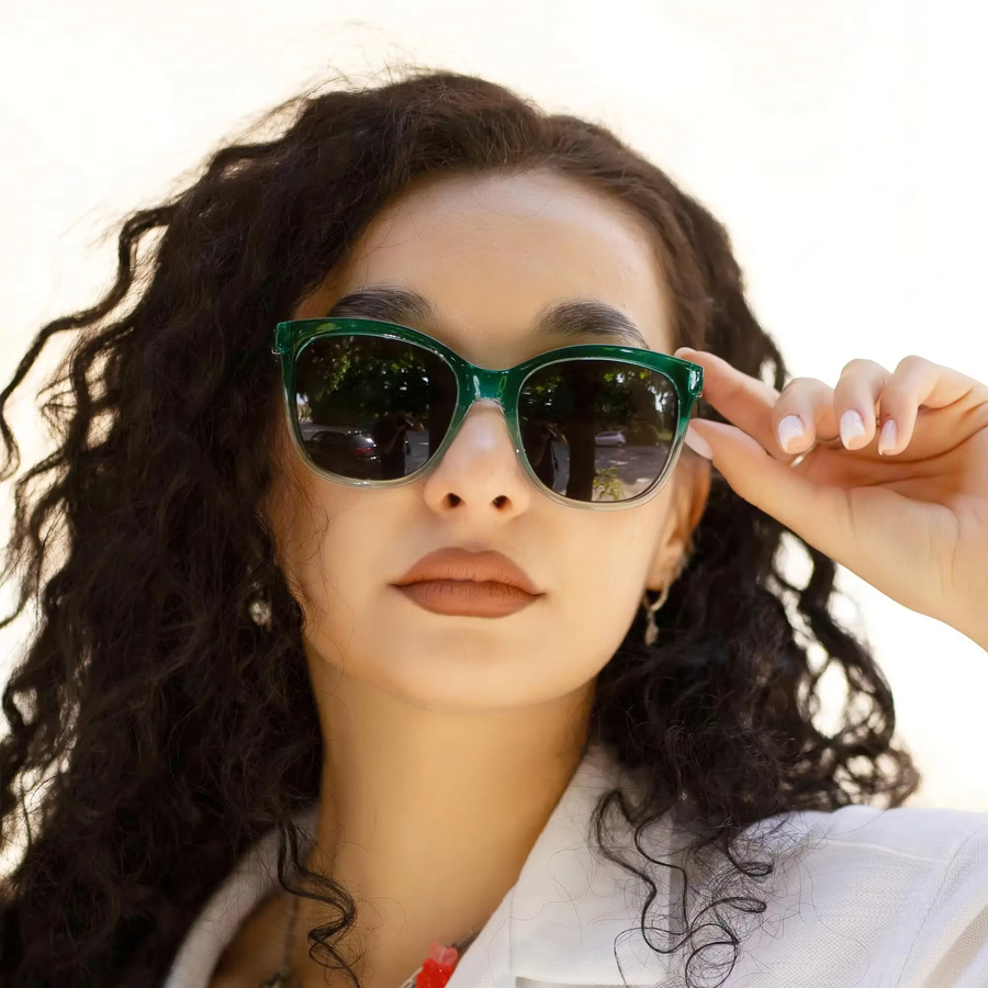 BLUEMOKY Sonnenbrille Cat-Eye, Vollrand, Kunststoff, Damen, polarisiert - Bild 2