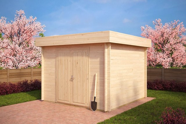 Gerätehaus Lucas A aus Holz, Kleines Gartenhaus 3x3m - Bild 1
