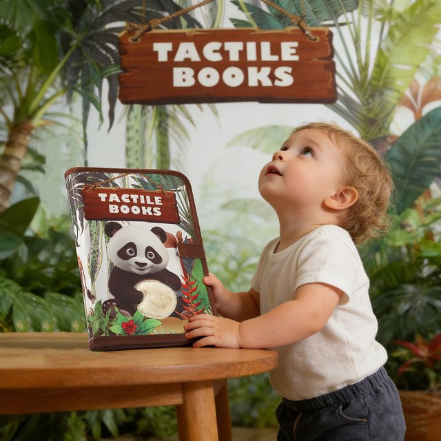 Dantrol Montessori Baby-Tierbuch, Puzzle-Bilderbuch, Plüsch / Textil - Bild 1