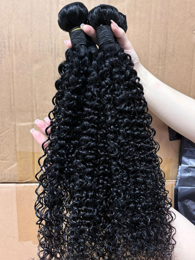 YOCYTU Kinky Curly Bundles, 24 Zoll, Brasilianisches Echthaar, Lockig, Unisex - Bild 7