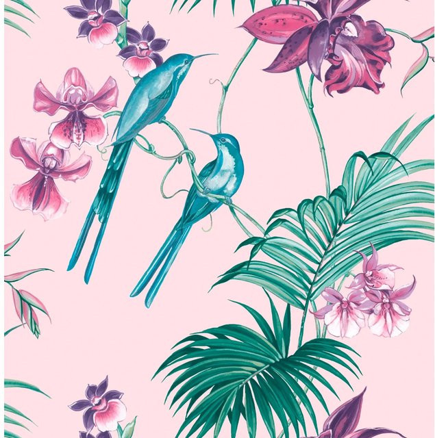 Julien Macdonald Vliestapete Utopia Pink mit Natur- und Tiermotiven, Breite: 0,52 m, Länge: 10,05 m - Bild 1