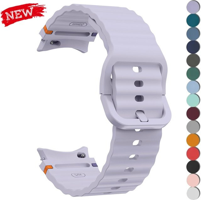 CAOWTAN Uhrenarmband Silikon, Weiß, Unisex - Bild 1