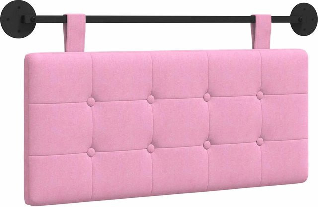 vidaXL Wandmontiertes Polsterpaneel aus Stoff in Pink, B/H: 90 x 55 cm - Bild 1
