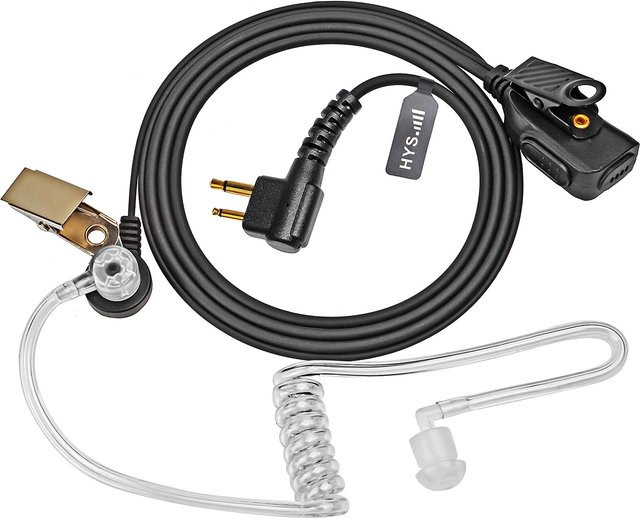 Motorola Covert Tube Walkie Talkie-Ohrhörer mit Mikrofon in Schwarz für CP185 CP200 CP200d 2-Wege-Radios - Bild 1