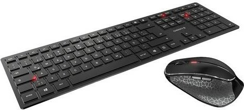 CHERRY DW 9500 SLIM kabelloses Tastatur-Maus-Set Bluetooth QWERTZ DE Grau/Schwarz - Bild 2