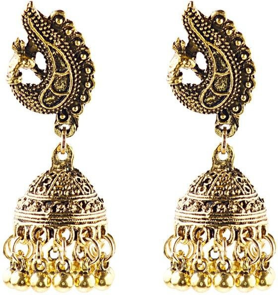 Lucky Star Jewelry Ohrringe, Messing, Gold, Zirkonia, Damen, Vintage - Bild 1