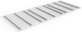 META Drahtgitterboden verzinkt in Silber, B/T: 270 cm x 110 cm, Fachlast 1500 kg - Bild 1