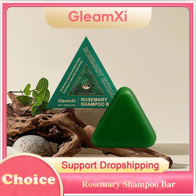 Gleamxi Rosmarin Shampoo-Riegel, Unisex, für fettiges Haar - Bild 1