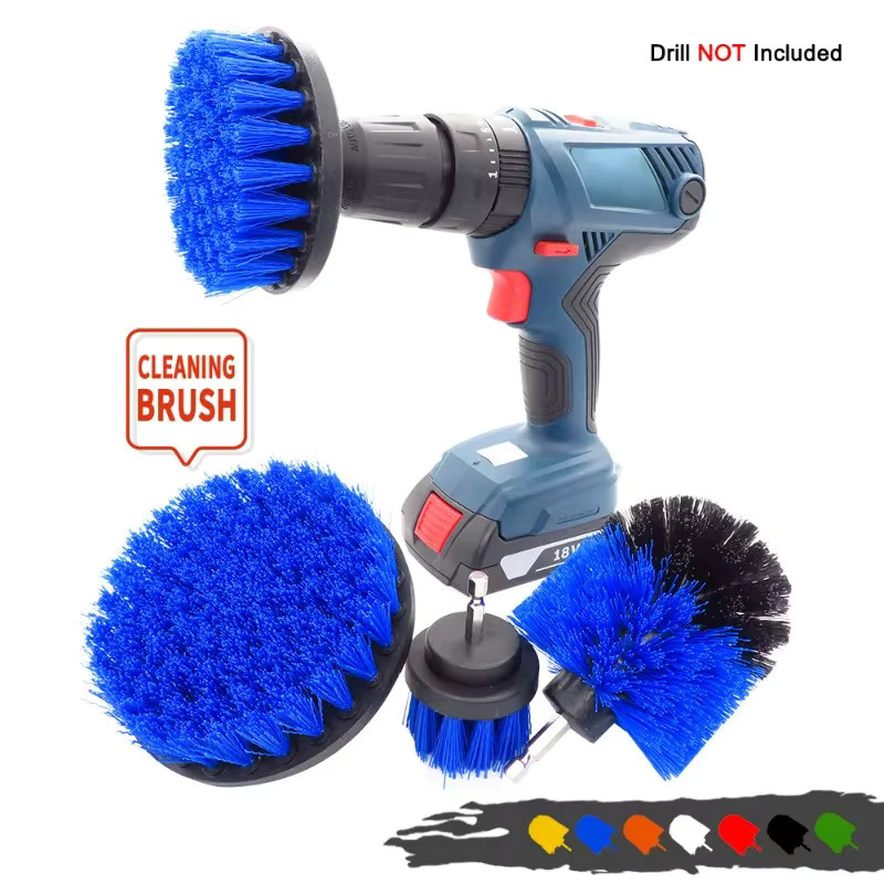 XMSJ Power Scrubber Drill Brush Polisher Bürstenaufsatz-Set in Blau für die Badezimmer- und Küchenreinigung - Bild 2