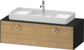 Duravit Waschtischunterschrank White Tulip in Weiß, Breite: 130 cm, Tiefe: 55 cm, Höhe: 55 cm - Bild 1